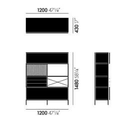 Eames Storage Unit ESU Bücherregal