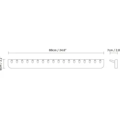 Echo Garderobenleiste 88cm