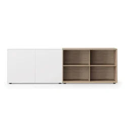 Edit Q Sideboard 241,3x48x87,5cm mit 4 offenen Fächern