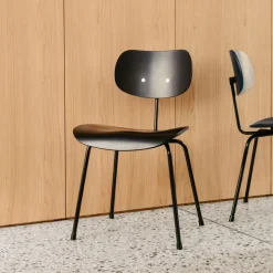 Eiermann Stuhl SE 68 SU Gestell Schwarz