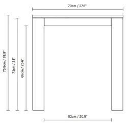 Element Esstisch 70x70cm