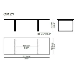 Essay™ CM27 Tisch 272x100x72cm