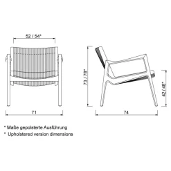 Euvira Lounge Chair Leder