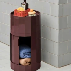 Facet Container hoch mit Füßen und Rollen