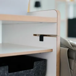 Fahrbar Rollwagen mit Fächern dreifach