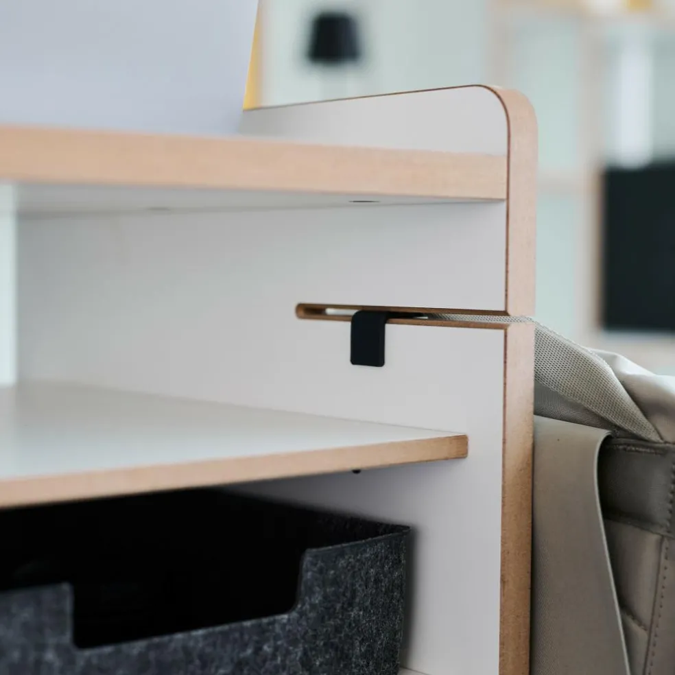 Fahrbar Rollwagen mit Fächern dreifach