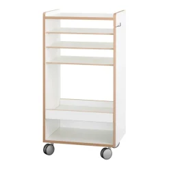 Fahrbar Rollwagen mit Fächern dreifach