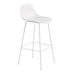Fiber Barhocker mit Rückenlehne 75cm