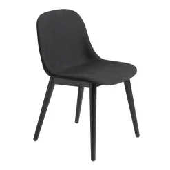 Fiber Chair Stuhl gepolstert mit Holzgestell