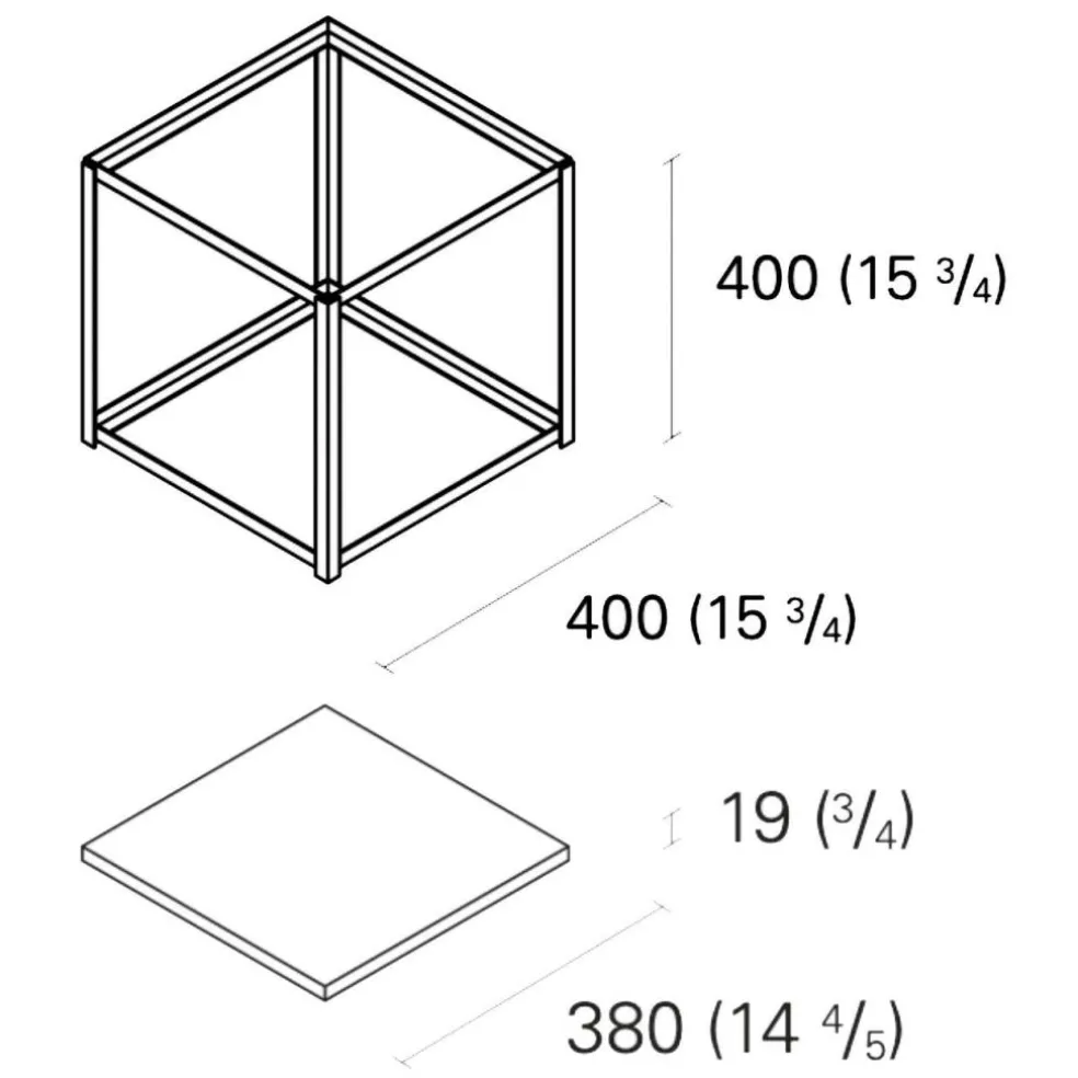 FK12 FortyForty Beistelltisch stapelbar
