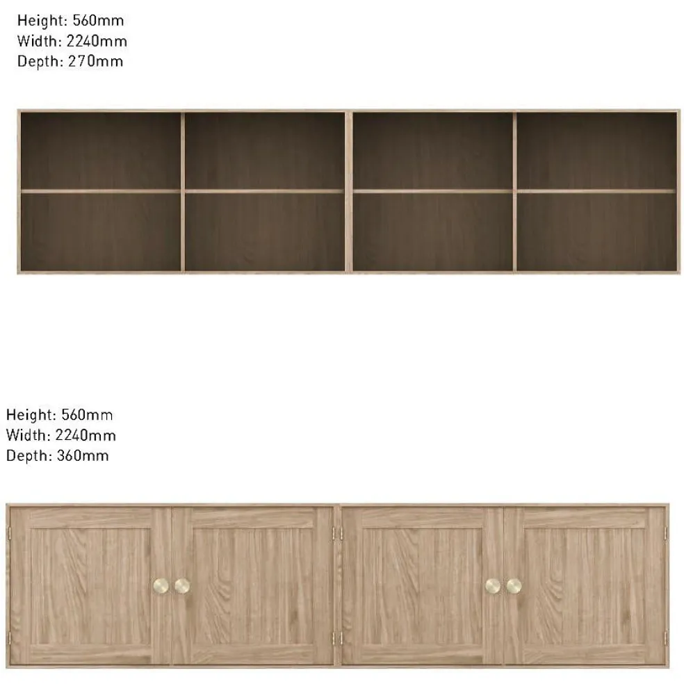 FK63 Hängeschrank 224x36x112cm