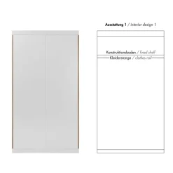 Flai Kleiderschrank zweitürig