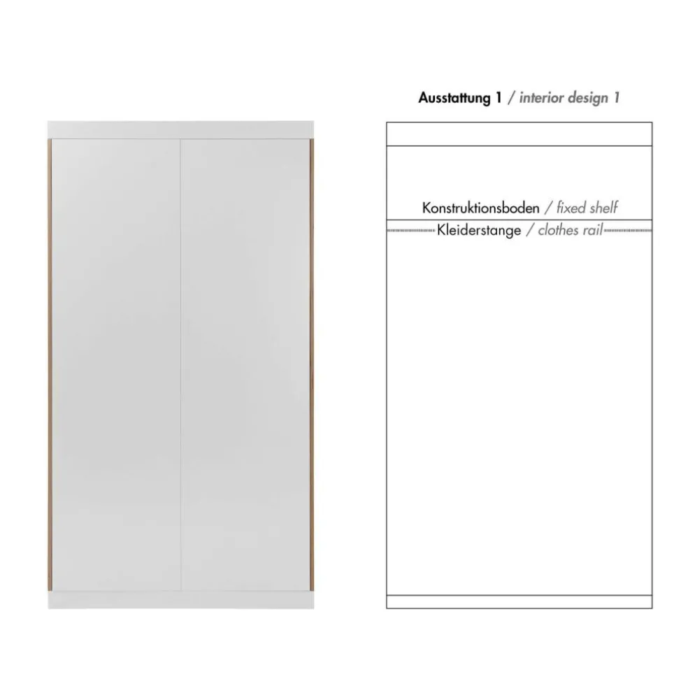 Flai Kleiderschrank zweitürig