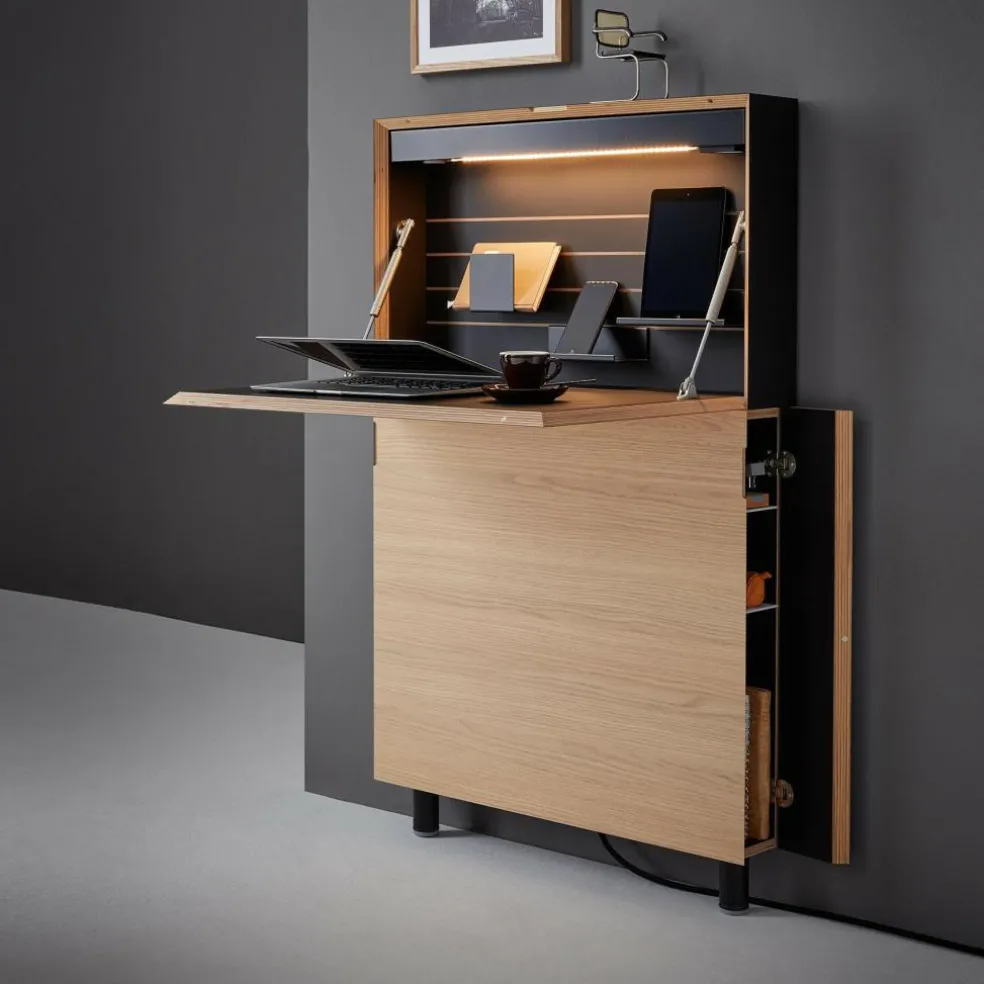 Flatmate Wandsekretär mit Birkenkante