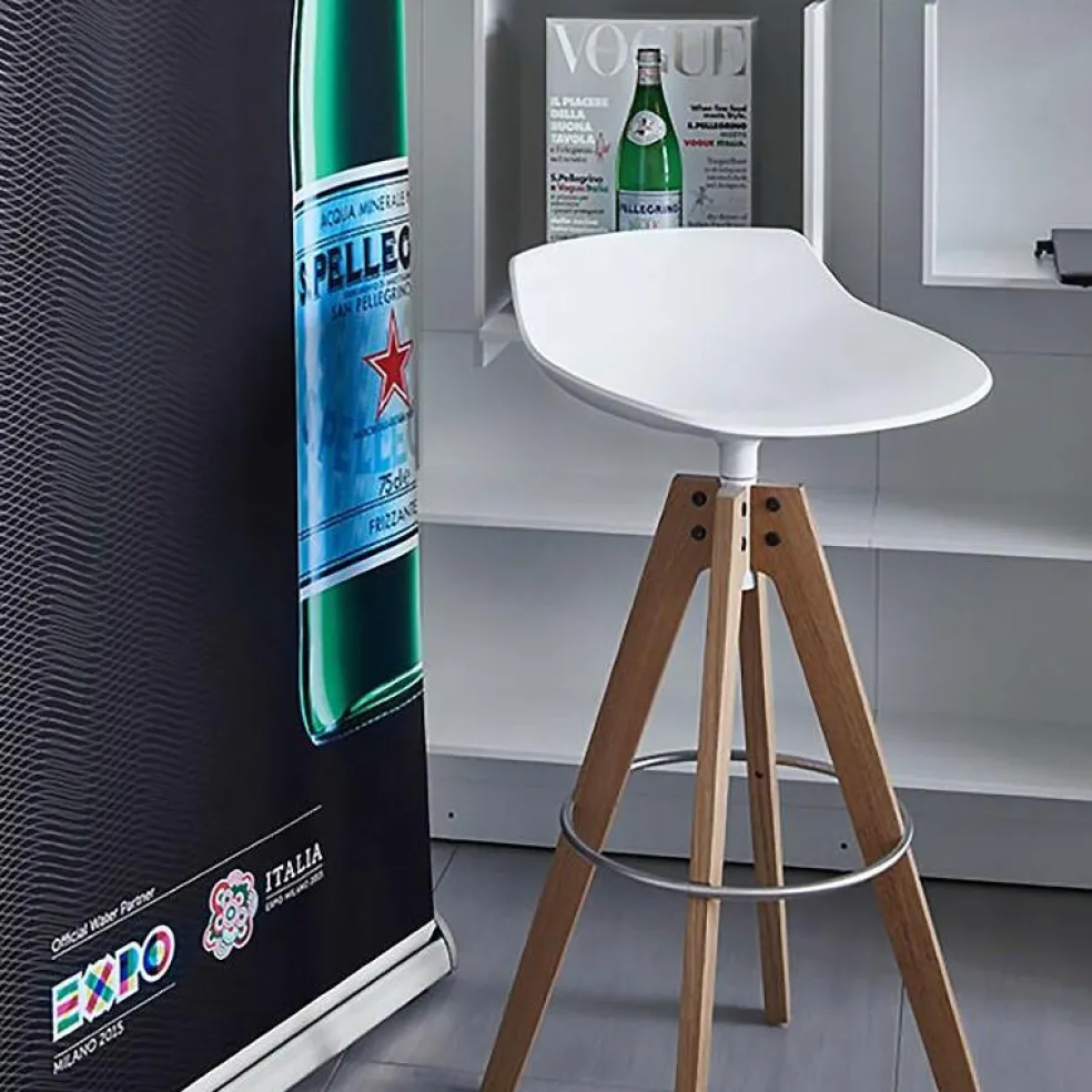 Flow Barhocker Gestell Eiche 78cm