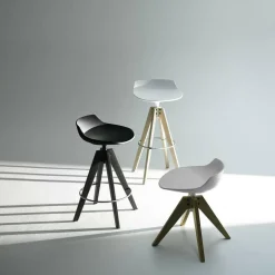 Flow Barhocker Gestell Eiche 78cm