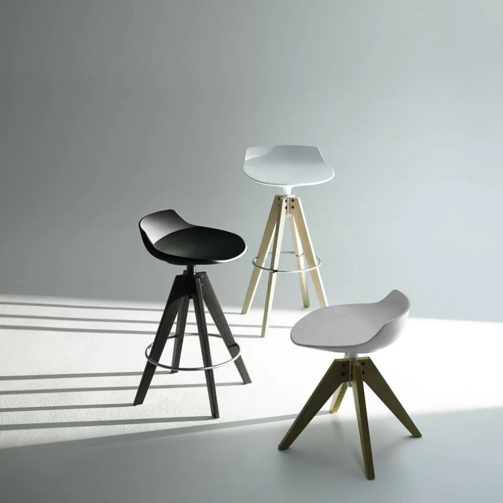 Flow Barhocker Gestell Eiche 78cm