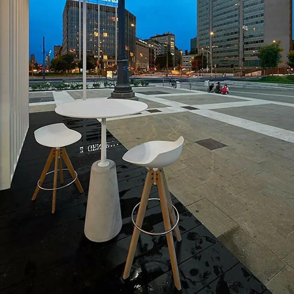 Flow Barhocker Gestell Eiche 78cm