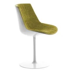 Flow Drehstuhl gepolstert mit Tellerfuß