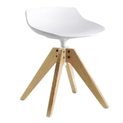 Flow Hocker Gestell Eiche 44cm