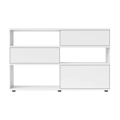 Flow Q Sideboard mit 2 Schubkästen und Klapptür 160x99x40cm
