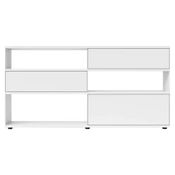 Flow Q Sideboard mit 2 Schubkästen und Klapptür 200x99x40cm