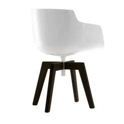 Flow Slim Armlehnstuhl Füße in Eiche