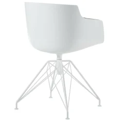 Flow Slim Armlehnstuhl gepolstert Gestell LEM