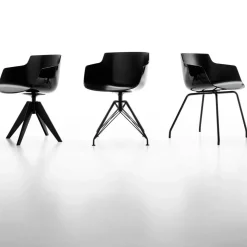 Flow Slim Armlehnstuhl Vierfußgestell VN Stahl