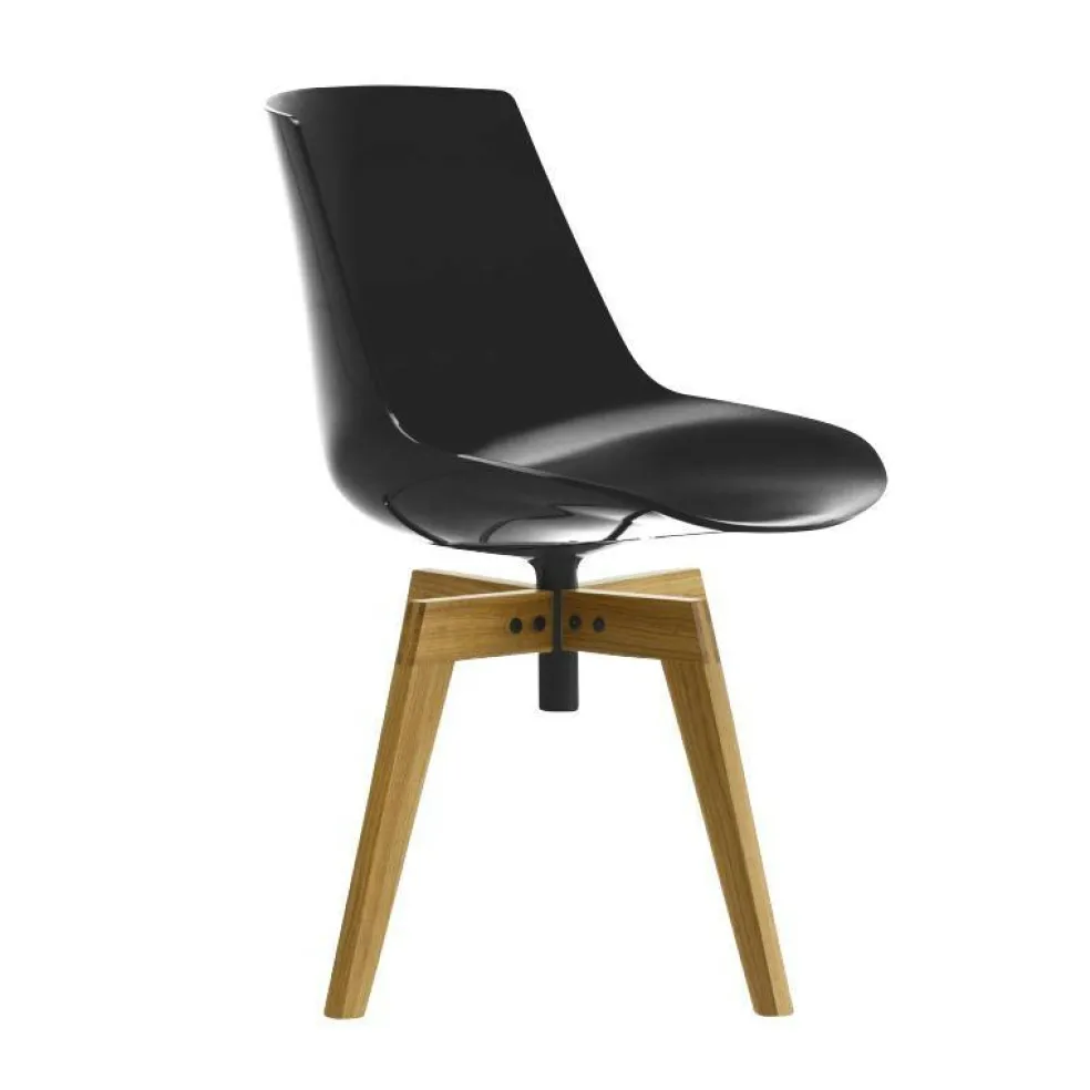 Flow Stuhl Füße in Eiche 4er Set