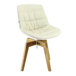 Flow Stuhl gepolstert Gestell Eiche