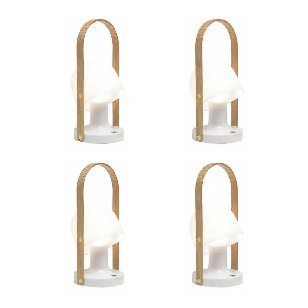 FollowMe LED Outdoor Tischleuchte mit Akku 4er Set