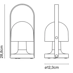 FollowMe LED Outdoor Tischleuchte mit Akku 4er Set