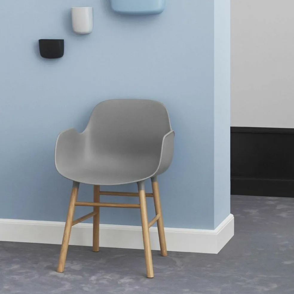 Form Armlehnstuhl Gestell Eiche