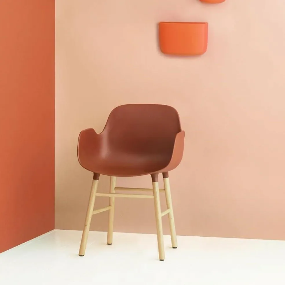 Form Armlehnstuhl Gestell Eiche