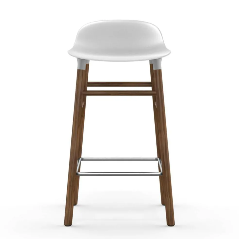 Form Barhocker Gestell Walnuss 65cm