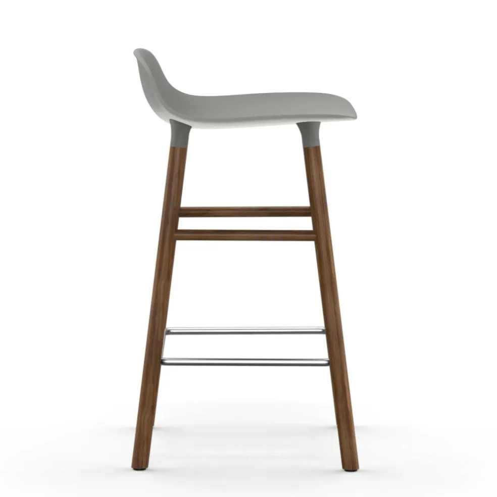 Form Barhocker Gestell Walnuss 65cm