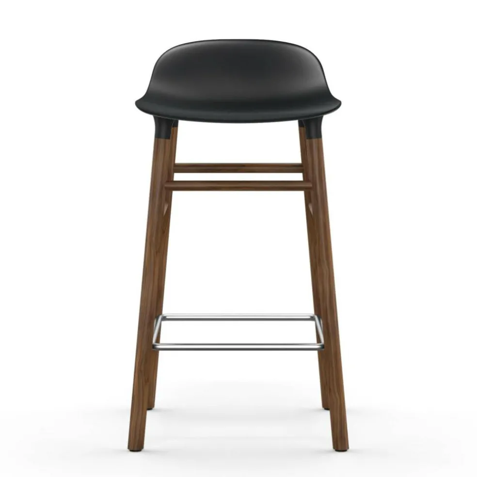 Form Barhocker Gestell Walnuss 65cm