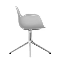 Form Drehstuhl mit Armlehnen 4L Alu