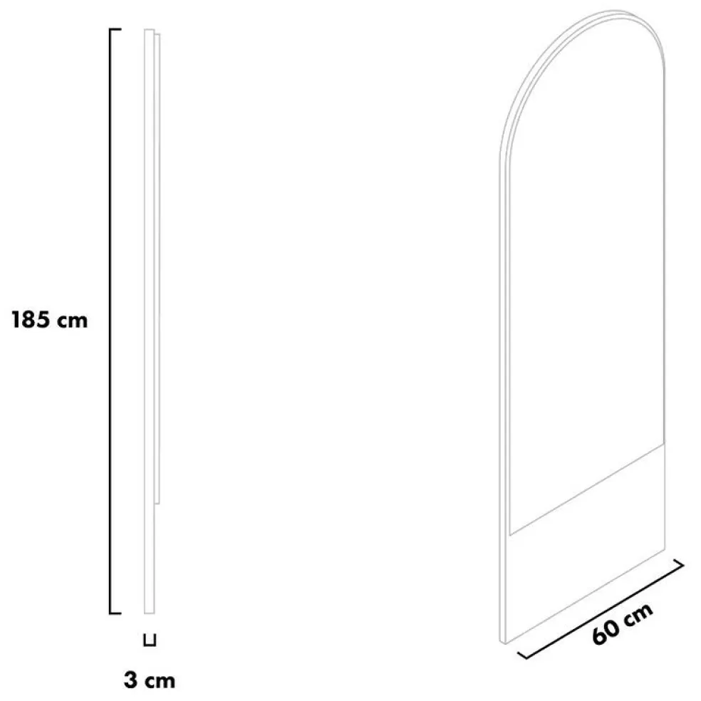 Friedrich 21 Spiegel 59x185cm