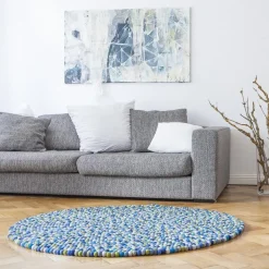 Fritz Filzkugelteppich