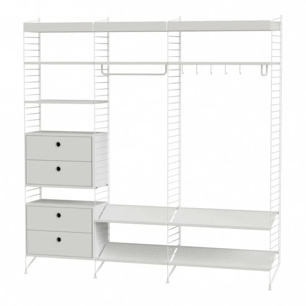 Garderobe mit Schuhablage 200x200cm