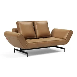 Ghia Laser Schlafsofa Stoff mit Ledermischung 210x93cm