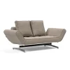 Ghia Schlafsofa Cord Beine Stahl verchromt 210x93cm