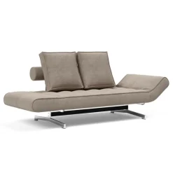 Ghia Schlafsofa Cord Beine Stahl verchromt 210x93cm