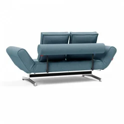 Ghia Schlafsofa Stoff Beine Stahl verchromt 210x93cm