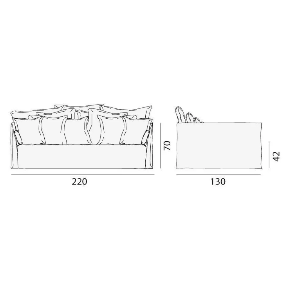 Ghost 16 Sofa 220x130cm