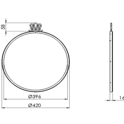 Gio Ponti Randaccio Wandspiegel
