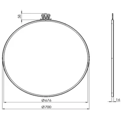 Gio Ponti Randaccio Wandspiegel