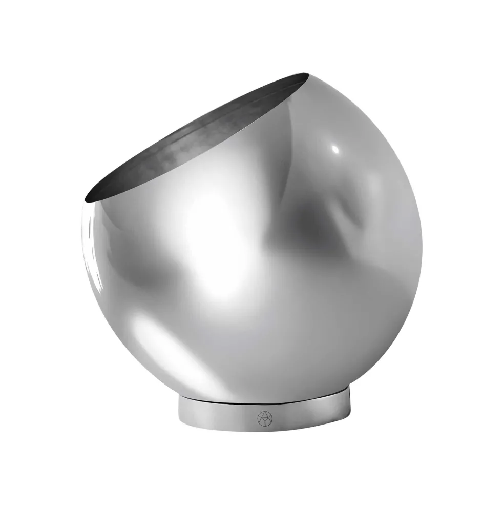 Globe Blumentopf Edelstahl Ø 17cm